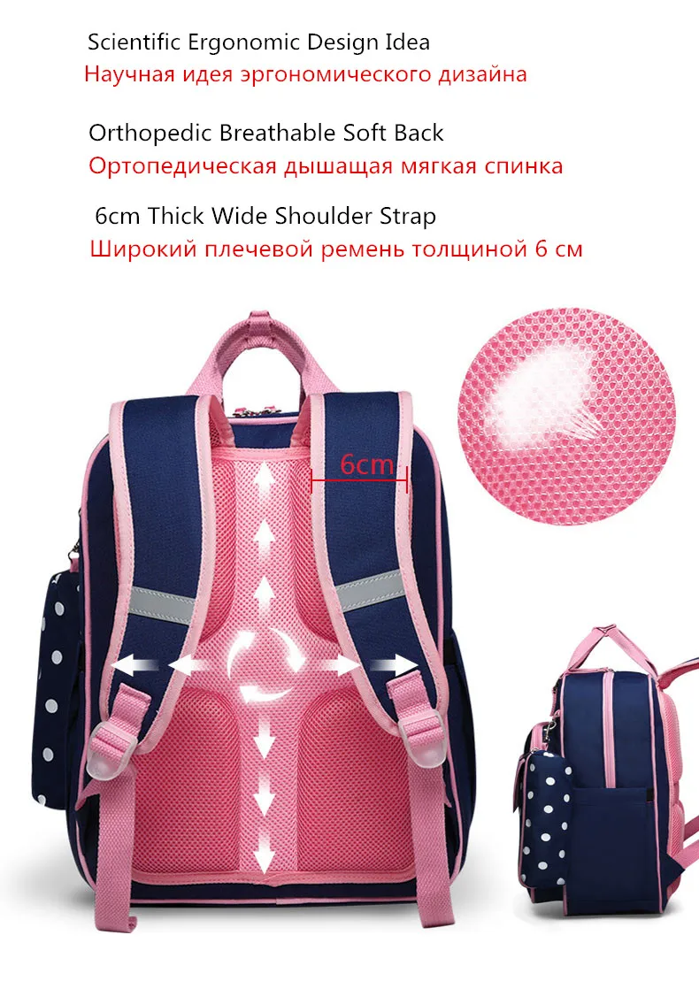 Рюкзак для начальной школы OKKID школьный ранец мальчиков водонепроницаемый