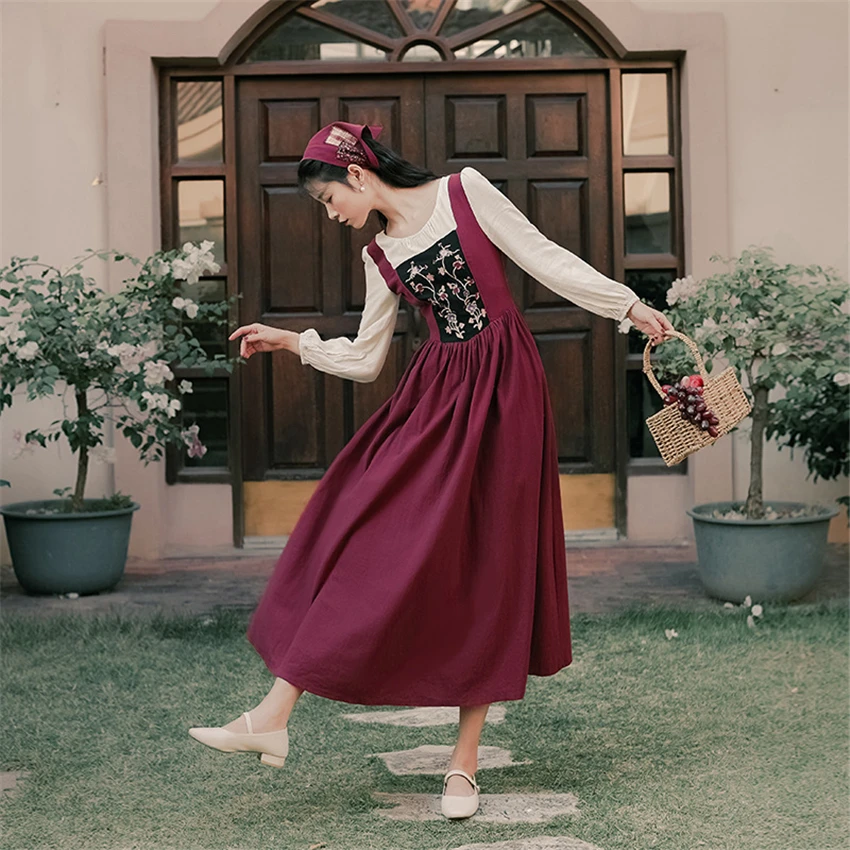 Женское средневековое платье эпохи Возрождения женский костюм с длинным рукавом