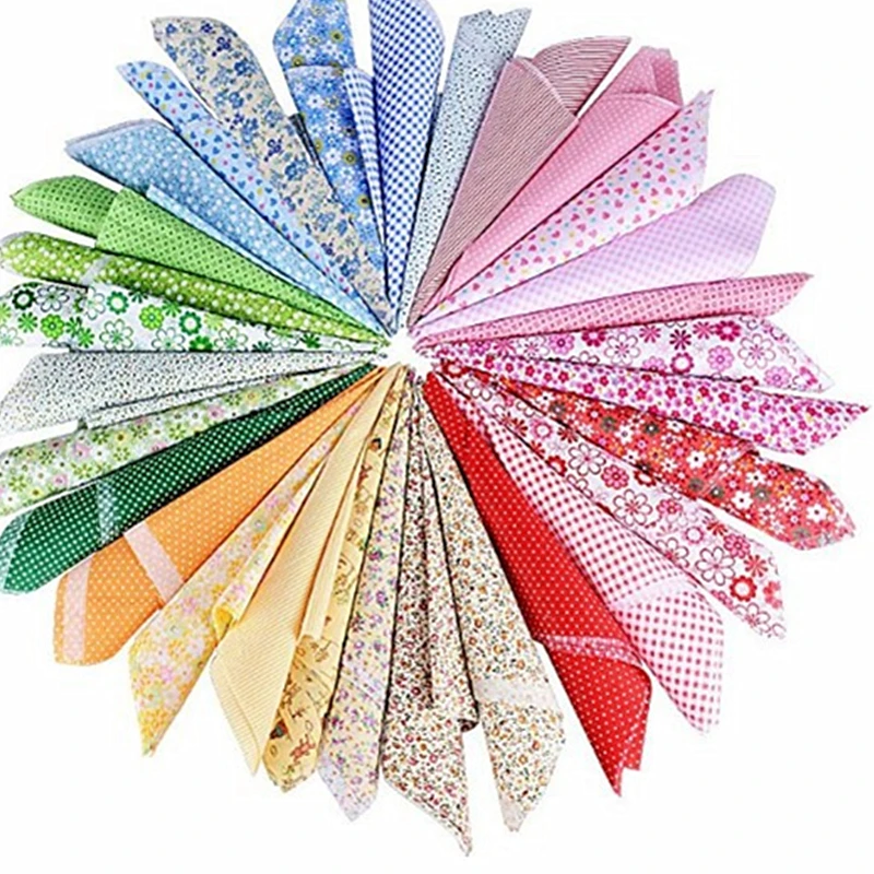 Хлопковые Лоскутные квадраты с цветочным принтом для рукоделия шитья занавесок