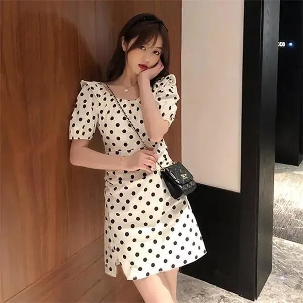 

Salt Sweet Dot Dress Female New