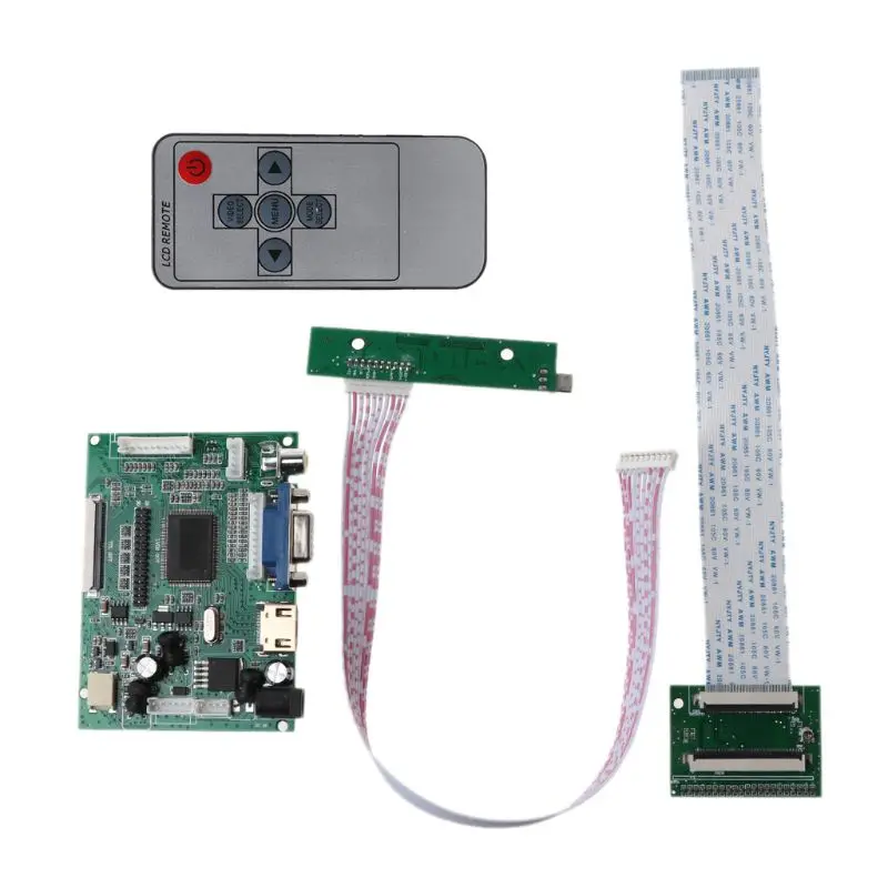 

Плата драйвера ЖК TTL LVDS V + H, плата hdmi-совместимая с VGA 2AV, от 50 до 60 контактов, для модуля A070VW04 V0, 1 компл.