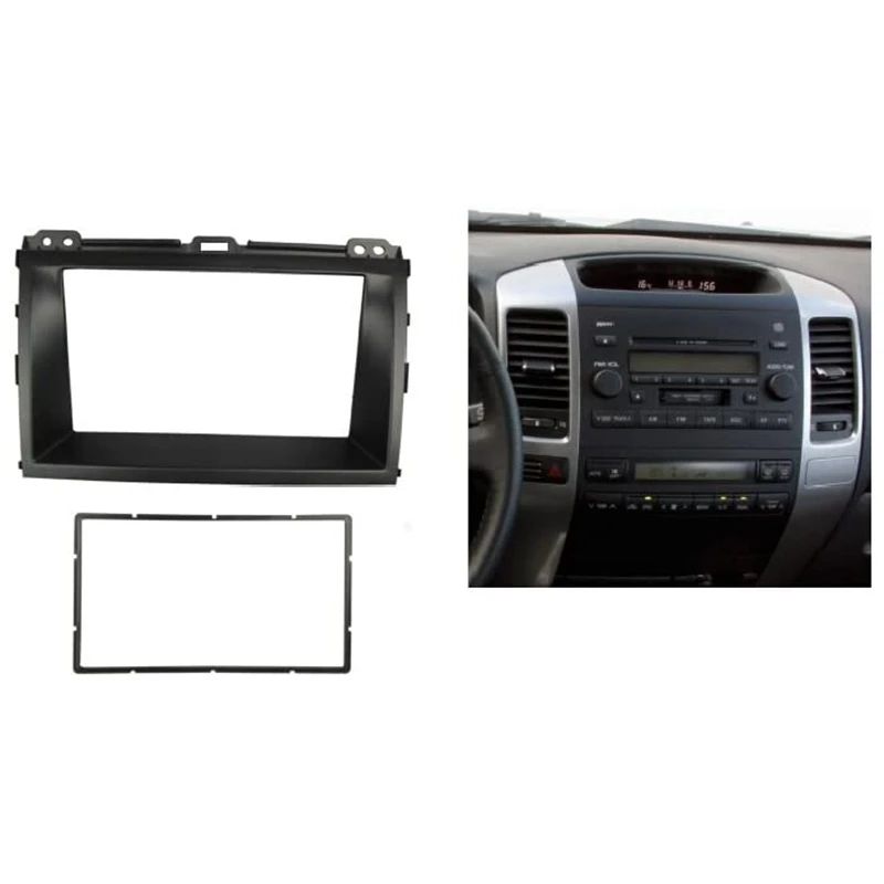 Двойной Din Радио Стерео установка панель для Toyota Land Cruiser Prado 120 Lexus Gx470 Dash Trim Kit