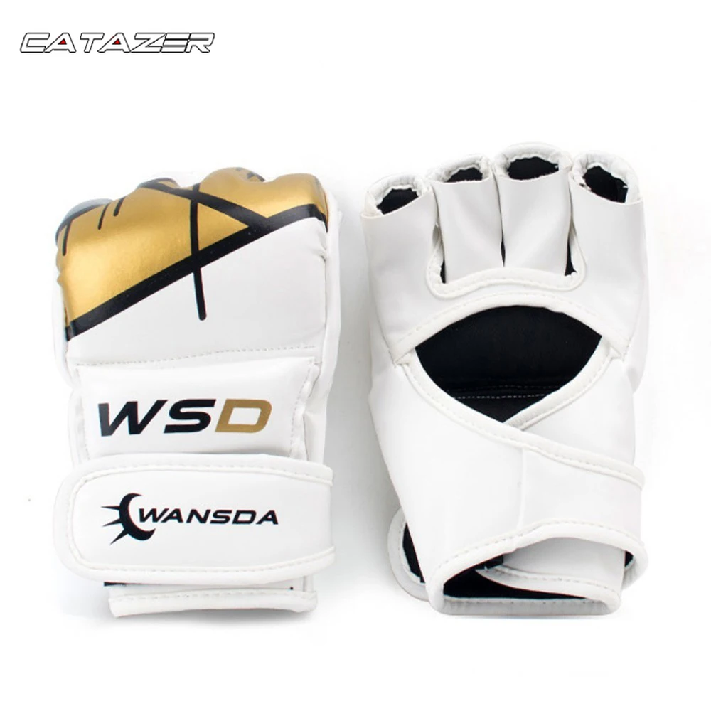 Новинка 1 пара боксерских перчаток для кикбоксинга мужчин и женщин ПУ карате Муай