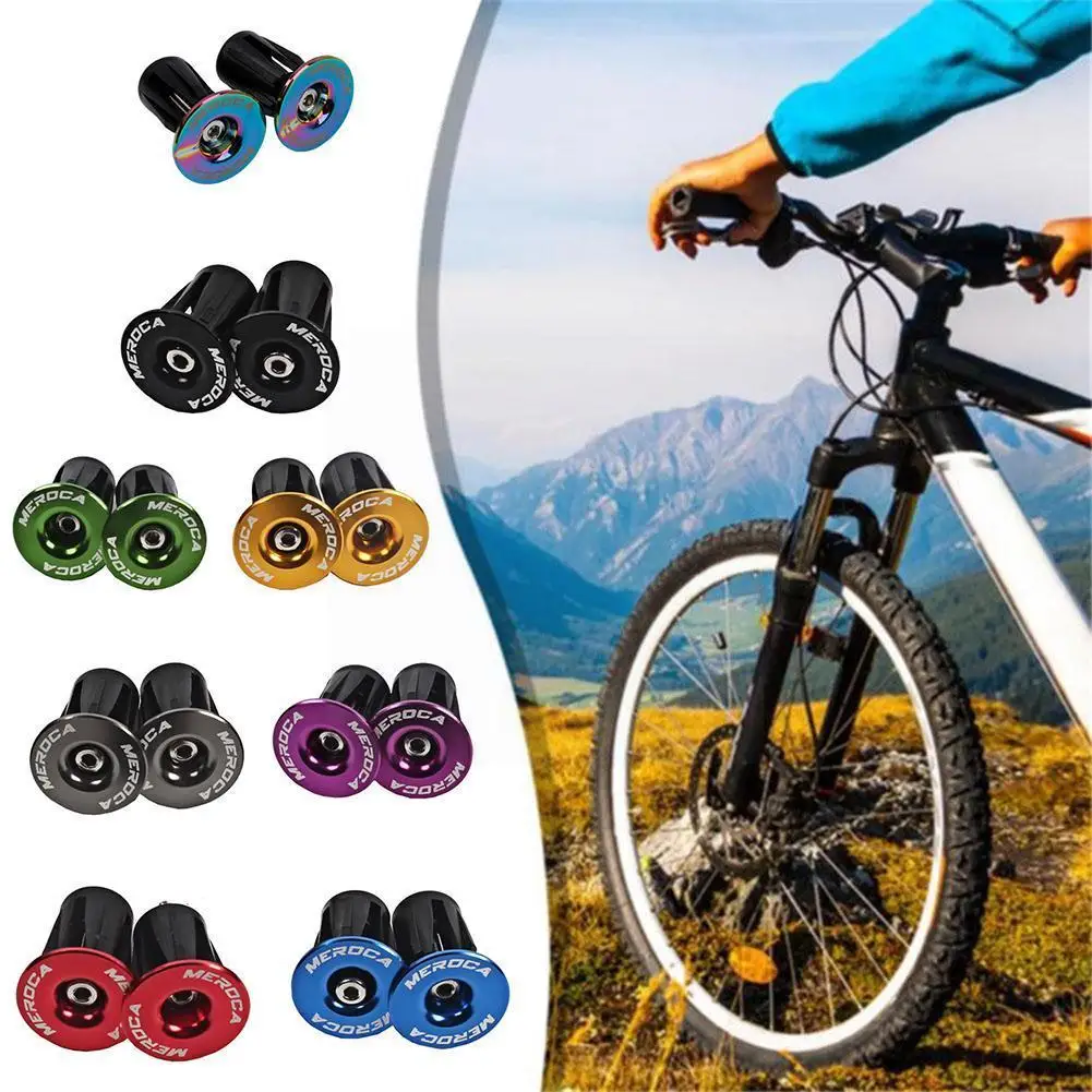 

MEROCA 1Pcs MTB Bike Handlebar End Cap Expansion Lock Accessories Connector Alloy Plug Handlebar Bicycle Aluminum E5U1
