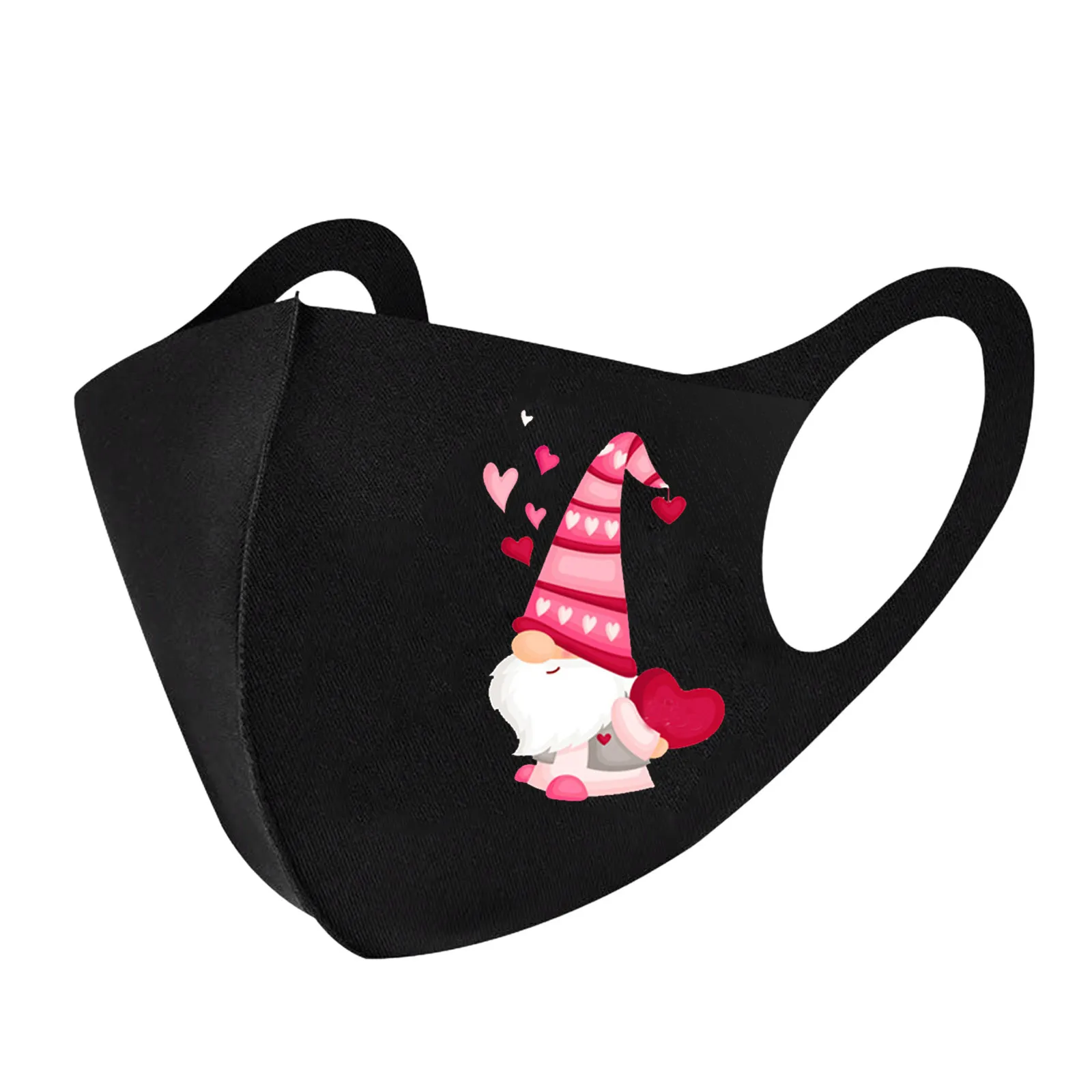 

Adult Valentine's Day prints three layers of ice mask, dustproof activated carbon, outdoor mouth mask, protective mask.
