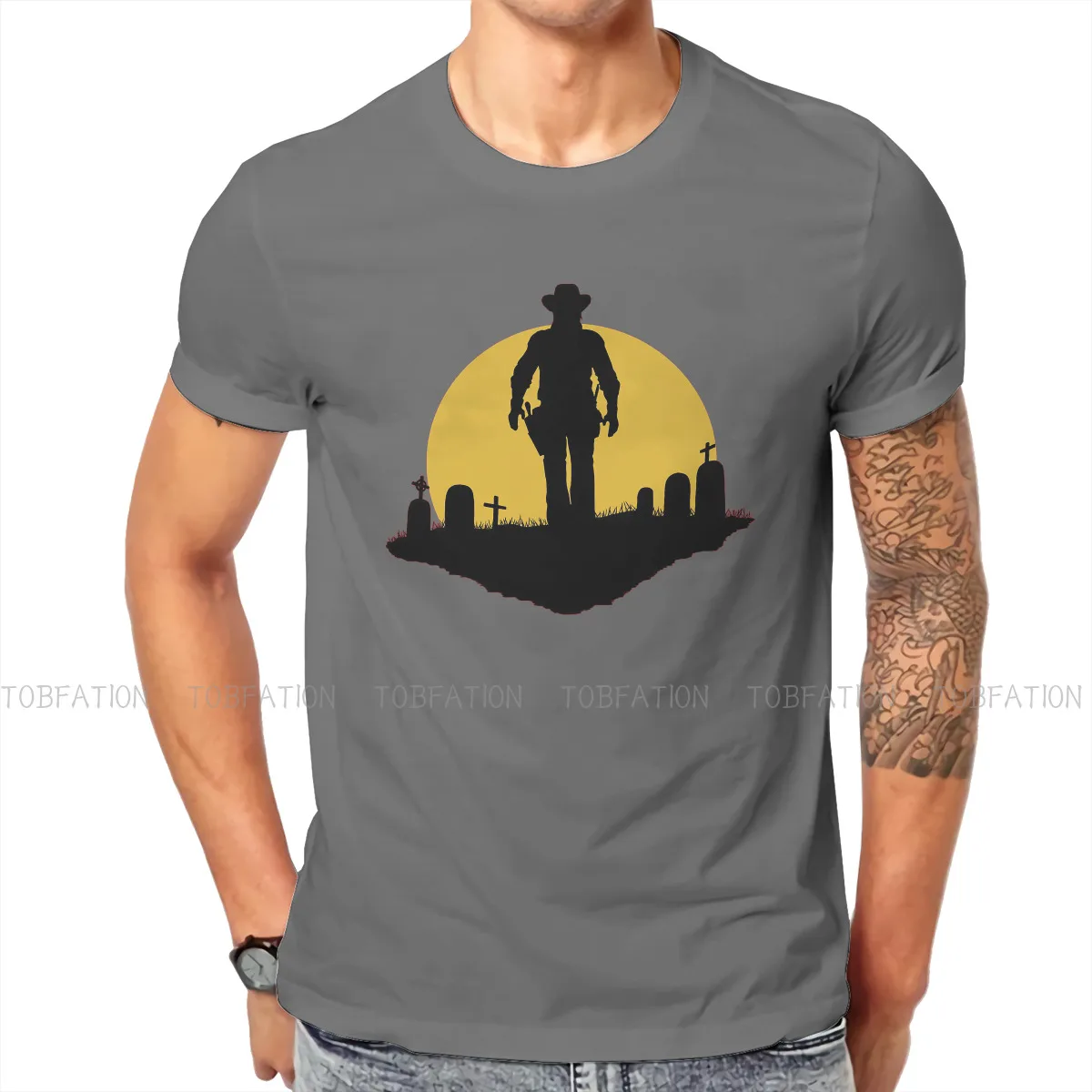 

Red Dead Adventure Game The Path To Redemption Tshirt Classic Men Teenager Blouses Tops Cotton Crewneck T Shirt