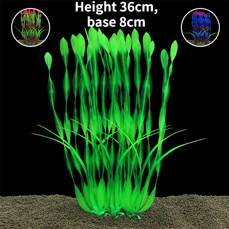 

Новинка 2022, аквариум, 36 см, трава для воды, искусственное растение, экологическое украшение, Пластиковый искусственный цветок, украшение для...
