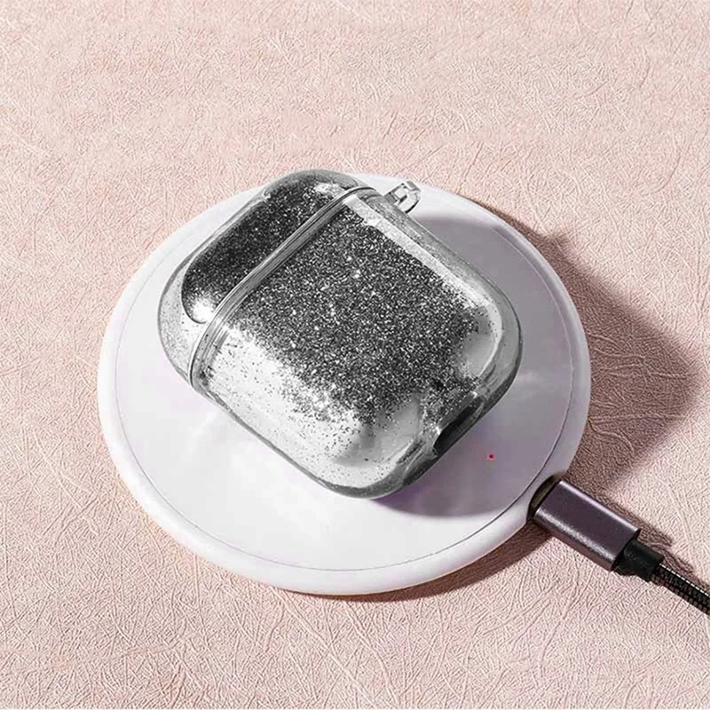 

for Apple 1/2 Portable Earphone Case Quicksand Creative Anti-Fall Earphone Protective Case