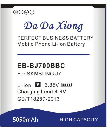 Аккумулятор Da Xiong 5050 мА/ч EB BJ700BBC BJ700CBE батарея для Samsung GALAXY J7 J7008 J700F SM J7000 J700 ON7 G6000|battery