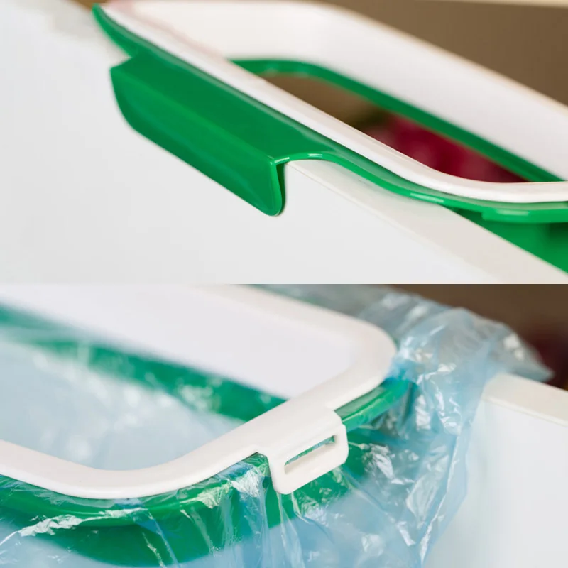 Квадратный держатель для мусорного мешка мусора мешок кухонного шкаф дверь