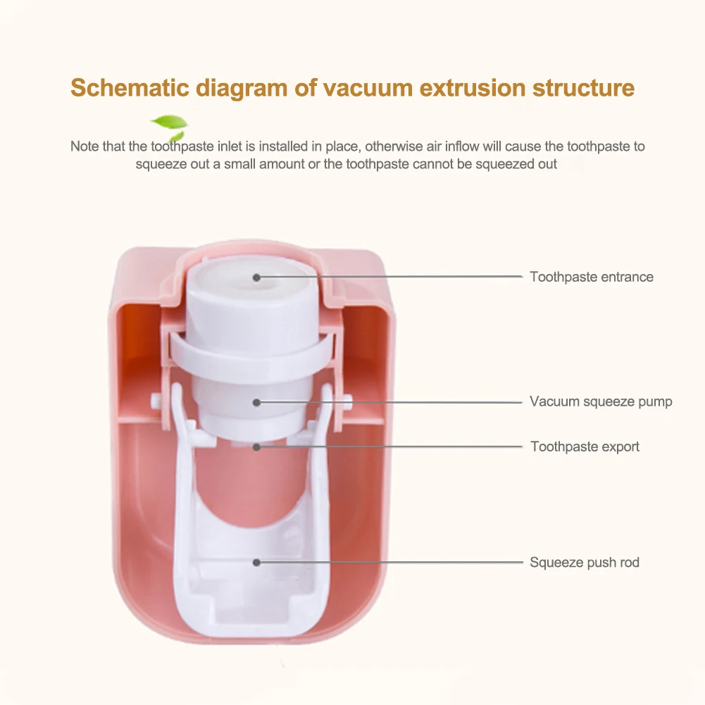 

1pc Automatic Toothpaste Dispenser Wall Mounted Toothpaste Squeezer Tooth Paste Wall Mount Rack Bathroom Toothpaste Holder