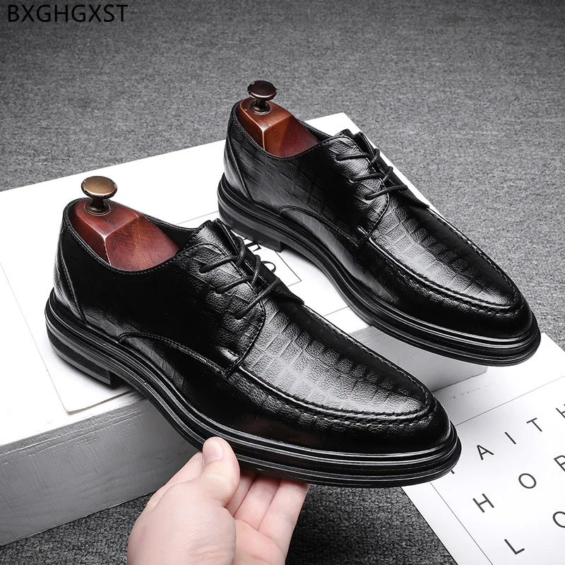 

Black Dress Shoes Men Designer Men Wedding Shoes Luxury Brown Oxford Shoes for Men 2023 Chaussure Homme Sapato Zapatos De Hombre