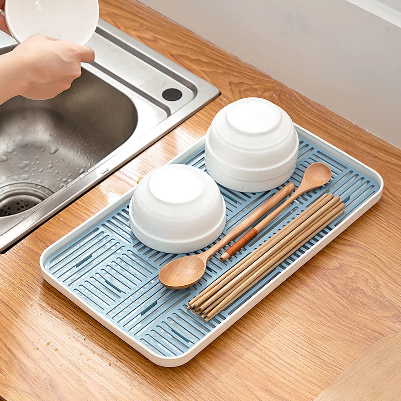 

Kitchen Organizer Sink Soap Rack Sponge Holder Cup Tableware Drain Tray Dish Washing Scrubber Kitchen Storage Trays Accessories