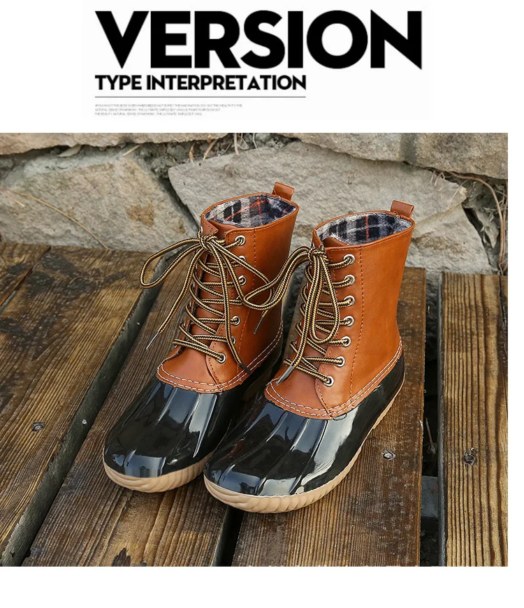 Женская утка сапоги водонепроницаемые резиновые девушки размера плюс 41 42 Zapatos De