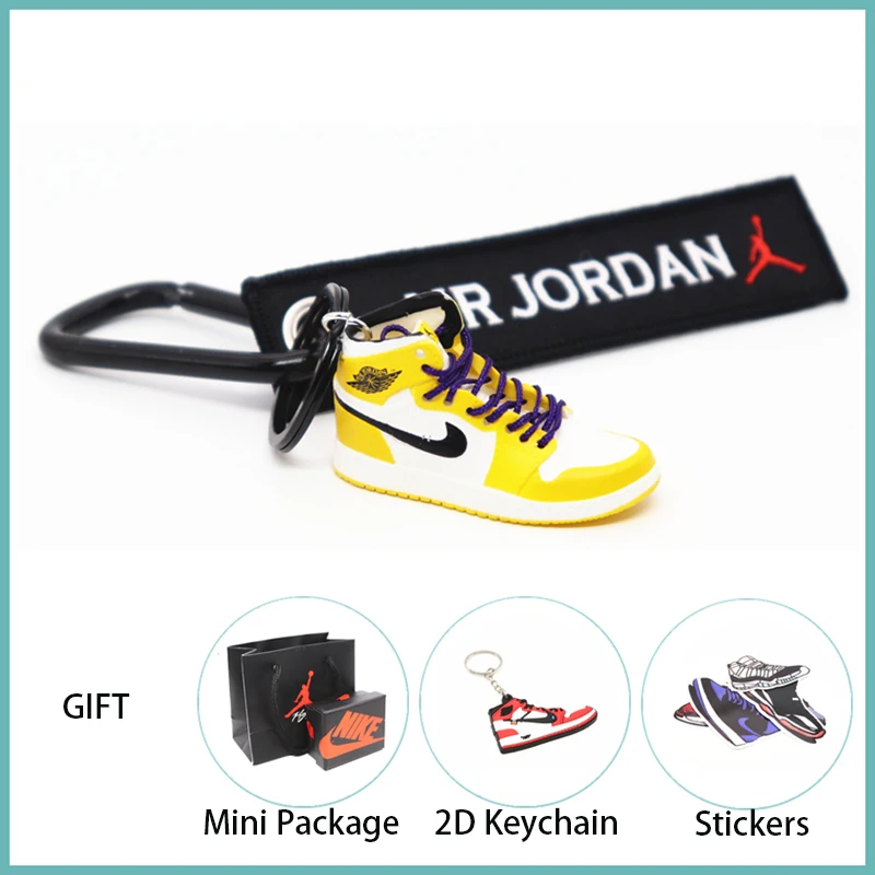 Новинка ручной работы 3D AJ Key ChaiAir Mini Jordan кроссовки модель милый брелок для ключей Баскетбольная обувь Подарочный Брелок для ключей модные украшения - Цвет: 5