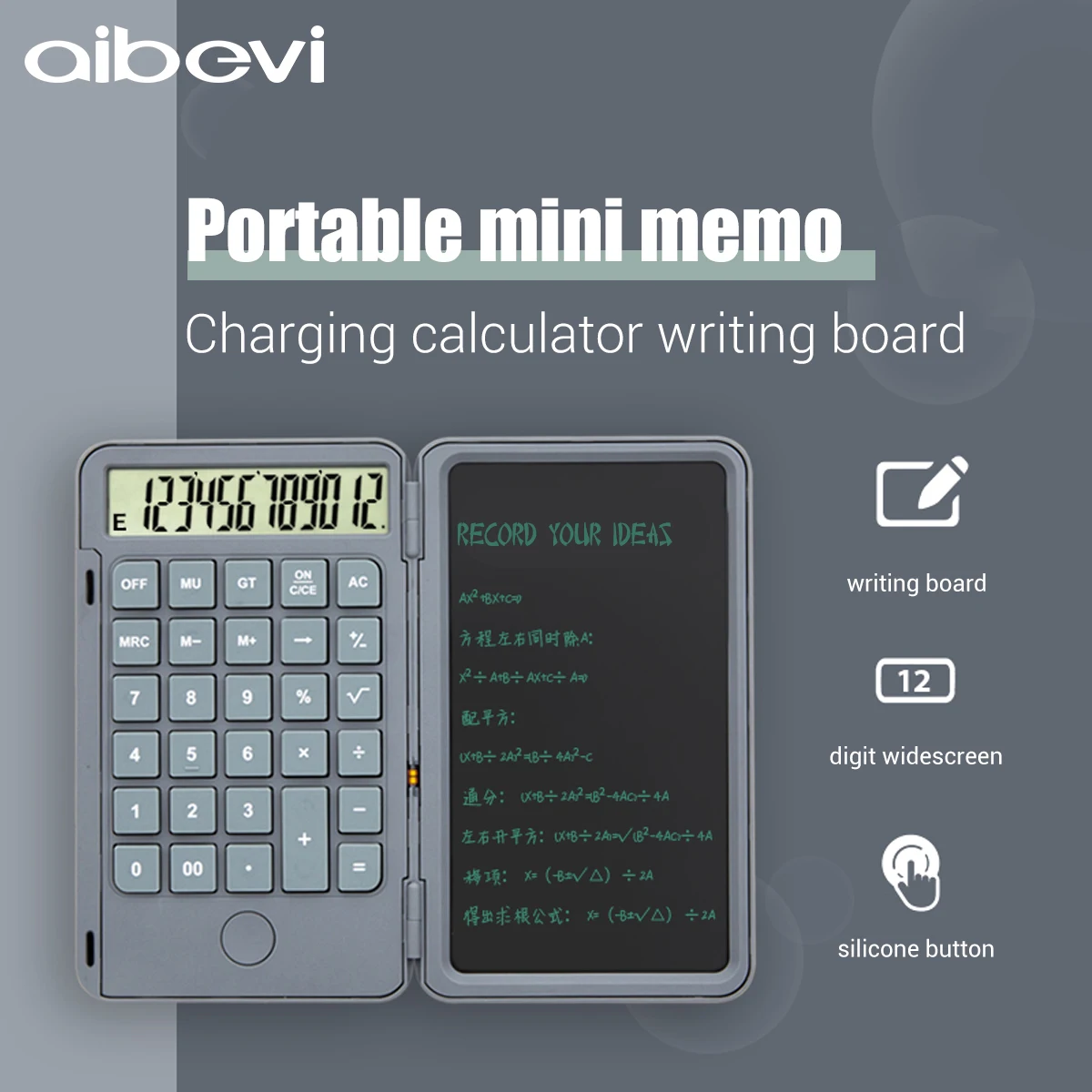 Tablet com Calculadora Digital de Desenho Gráfica da Mensagem da Almofada Aibevi Polegada Criativo Escrita Eletrônico Placa 6.5 Lcd