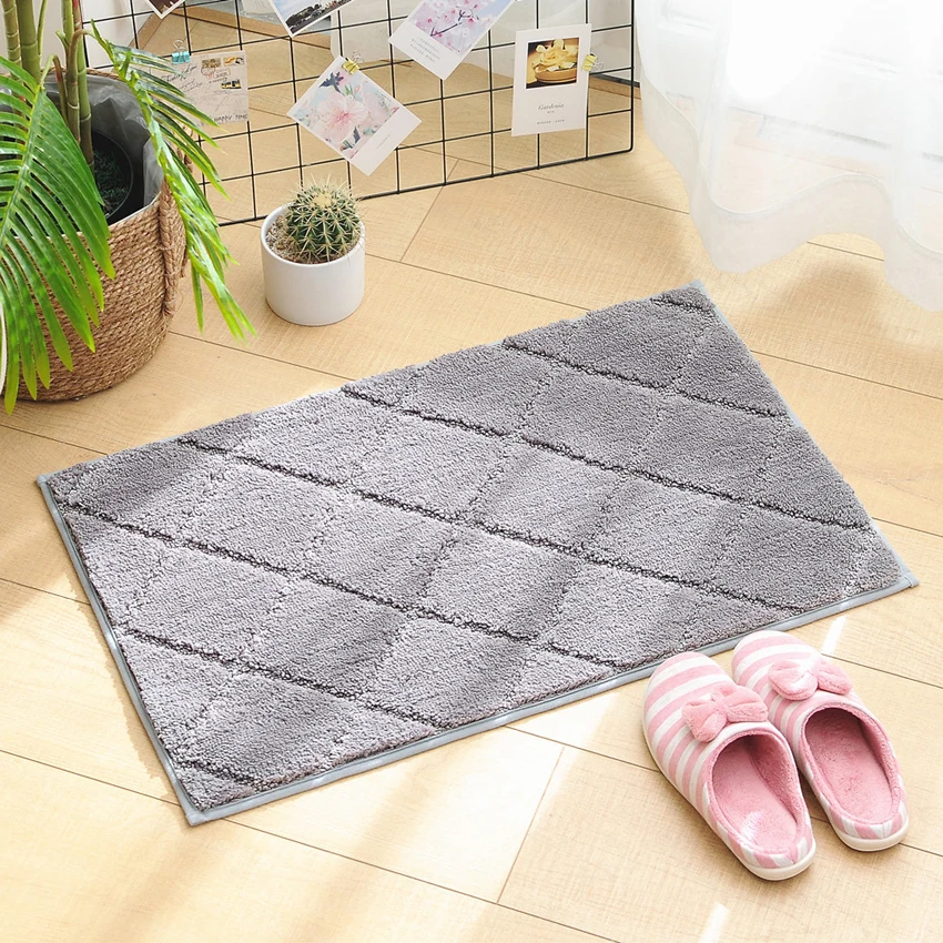 

Non-slip Прямоугольный Коврик для ванной геометрический принт банный халат прекрасно впитывает воду Ванная комната коврики бытовые пол ванной комнаты крышка домашний декор