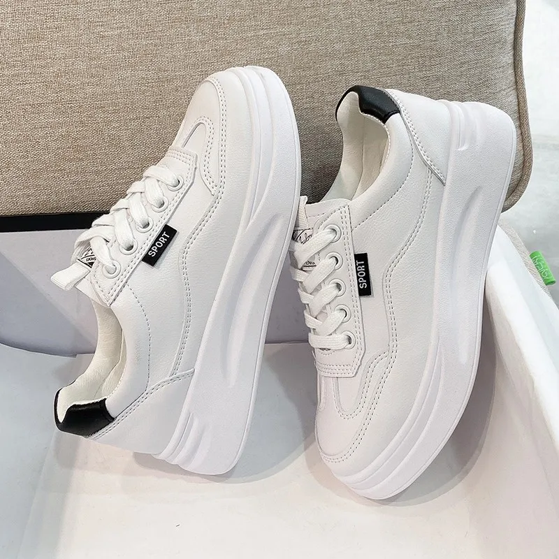 

Platform Sneakers Womens New Heightening Casual White Shoes Women Students Sports Shoes Female Light Comfortable Walking Shoe