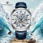 Часы-скелетоны PAGANI Мужские механические, многофункциональные военные, с отверстием, с автоподзаводом, аксессуары из нержавеющей стали с кожаным ремешком