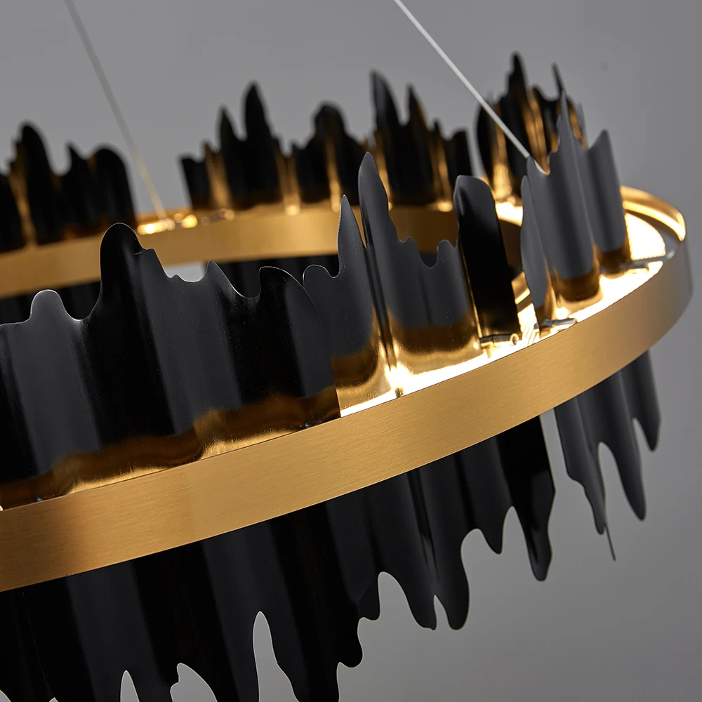

Modern led chandelier for living room round hanging lamp luxury home decoration light fixtures dining room bedroom led lighting