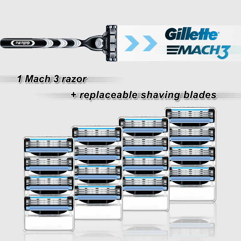 Бритва для мужчин Gillette Mach 3 прямой чехол бритвы бритвенный станок безопасные