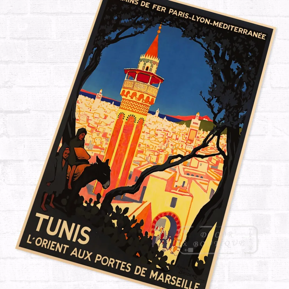 Африканский пропагандистский винтажный постер для путешествий Картина на