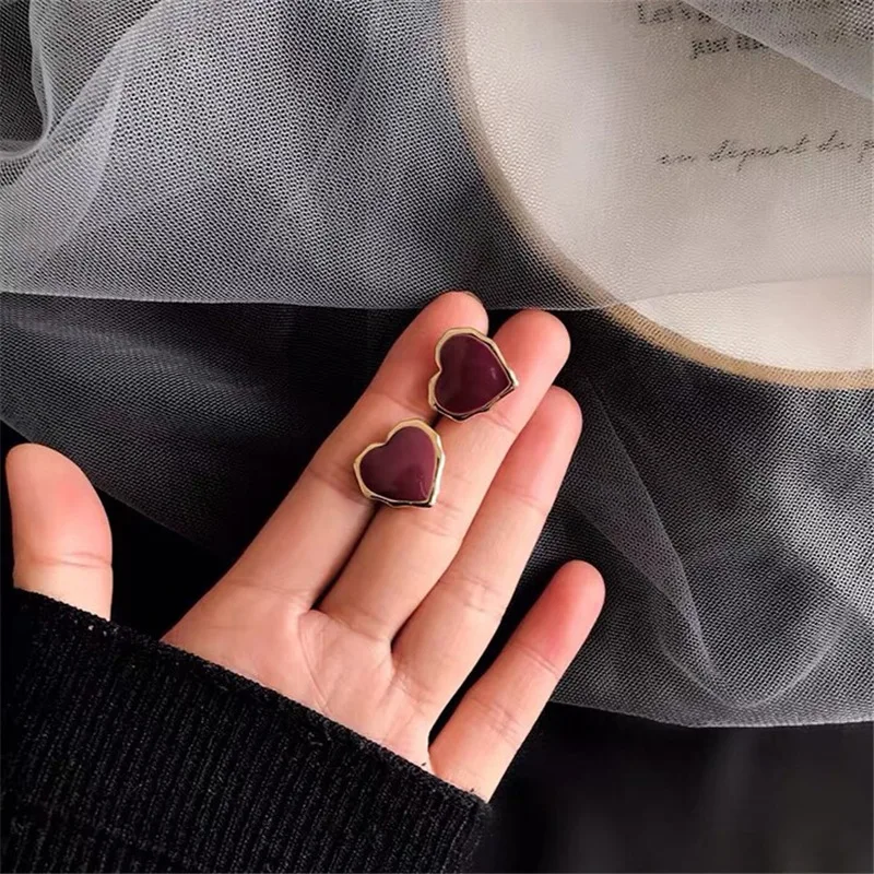 Новые ретро простые винно-красные полимерные геометрические полосатые