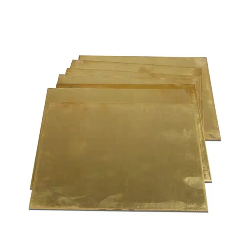 Brass Sheet Plate  CuZn40 2.036 CW509N C28000 C3712 H62 Cu Customized Size Laser Cutting CNC Frame Model Mould DIY Contruction