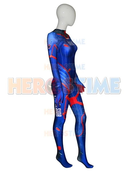 Костюм косплея D.Va New York Excelsior высокого качества, распечатанный в 3D, боди-костюм для девушек на Хэллоуин в стиле игры Zentai, только на заказ.