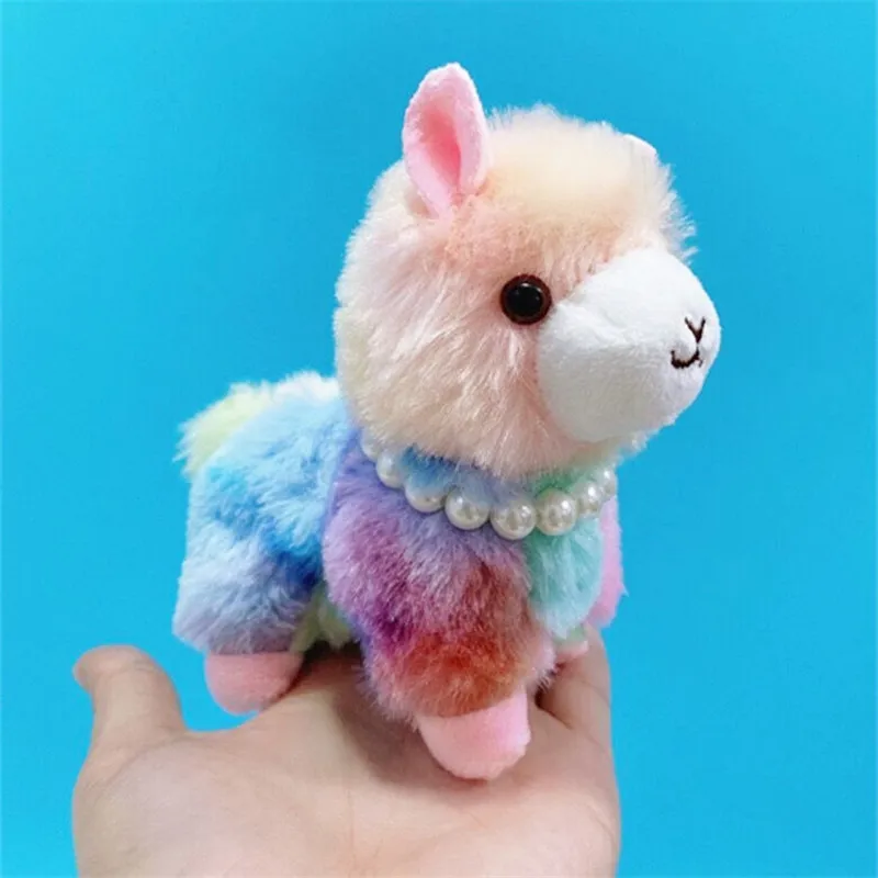 

Size 12cm Animal Plush Stuffed Toys Horse Doll Alpaca Plush Pendant Children Christmas Gifts