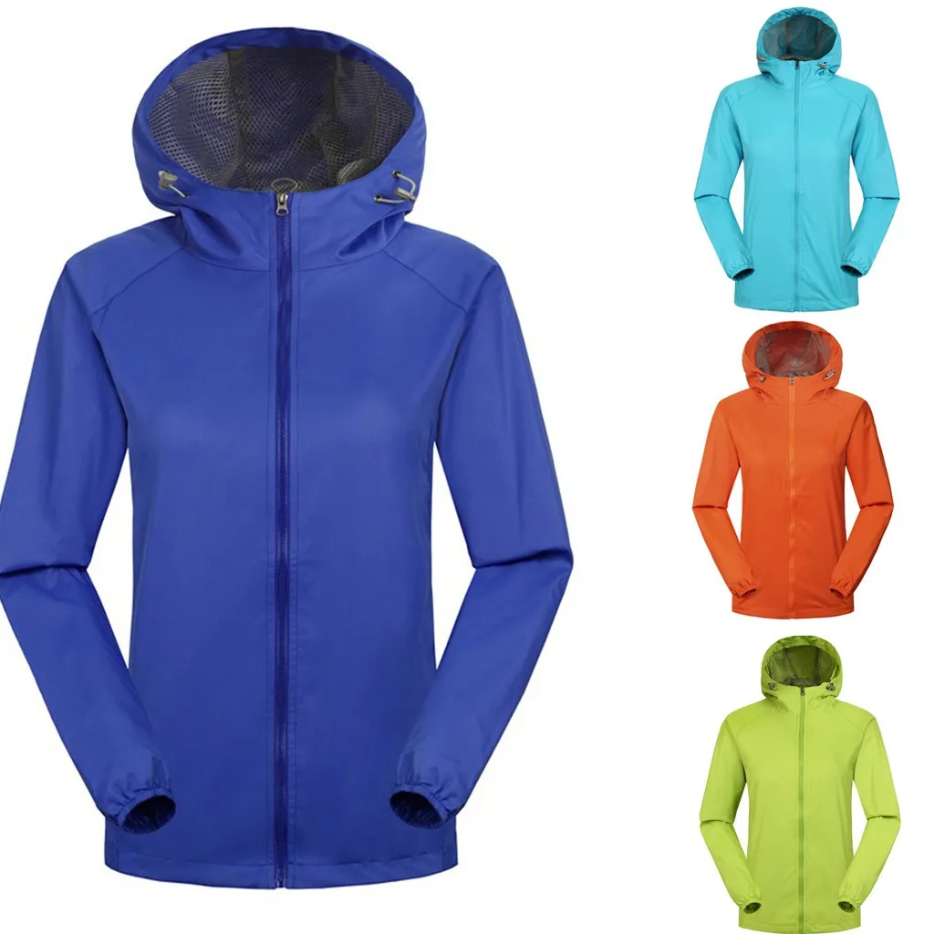 Модная женская однотонная непромокаемая уличная Водонепроницаемая дождевик с