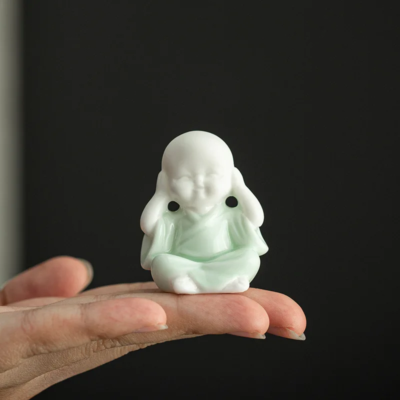 Керамические милые миниатюрные фигурки для домашних животных сказочные садовые