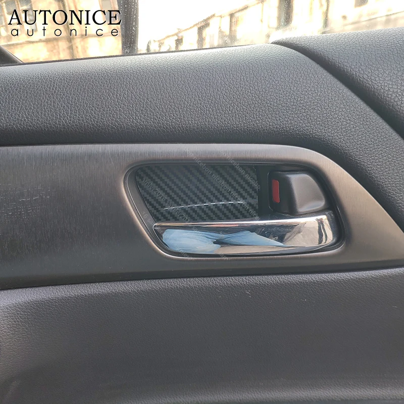 Внутренняя дверная чаша из нержавеющей стали карбоновое волокно цвета