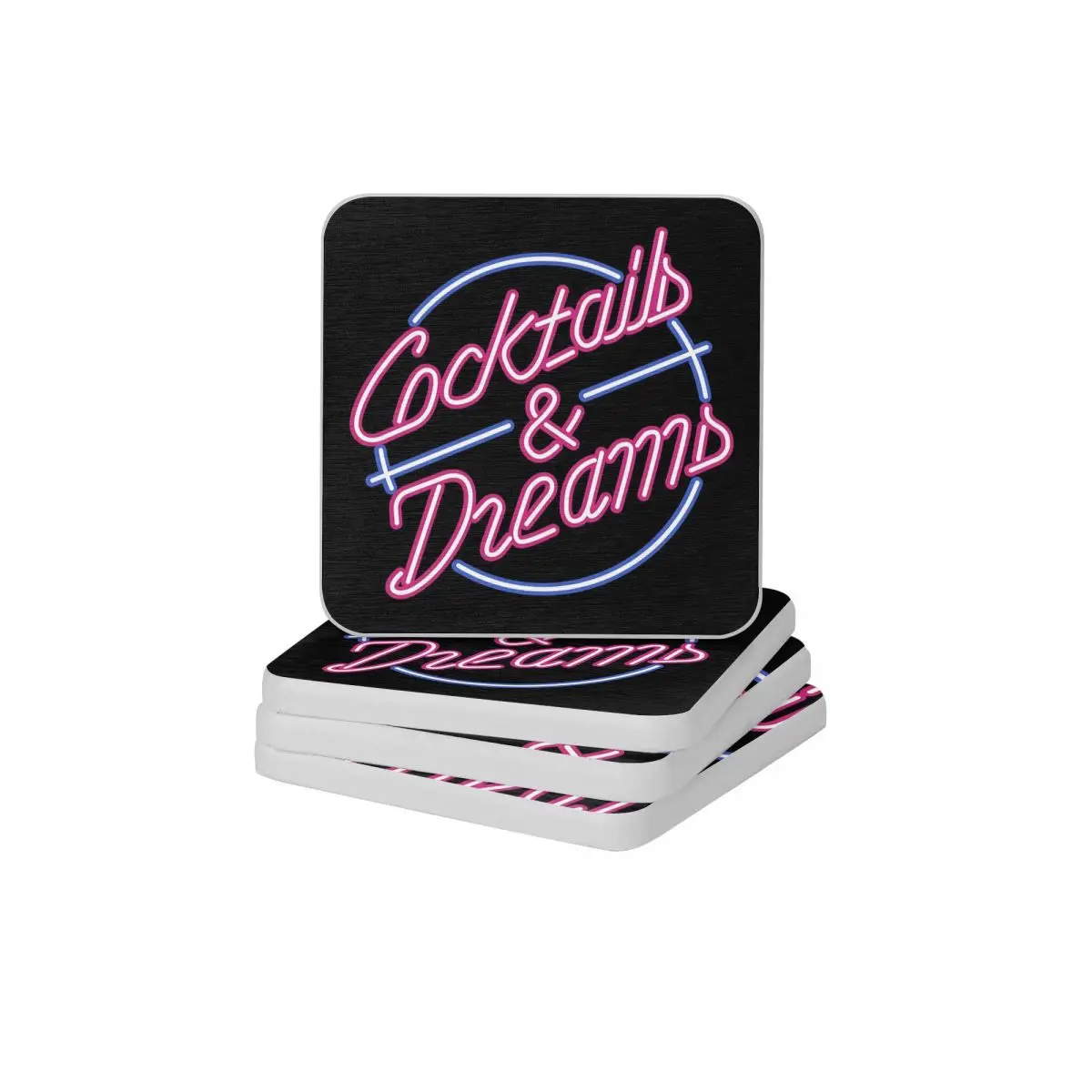 

Cocktails Dreams Diatom Square Round Shape Coaster Resistant Water Cup Bonsai Mat Soap Toothbrush Pad Wholesale 10x10cm