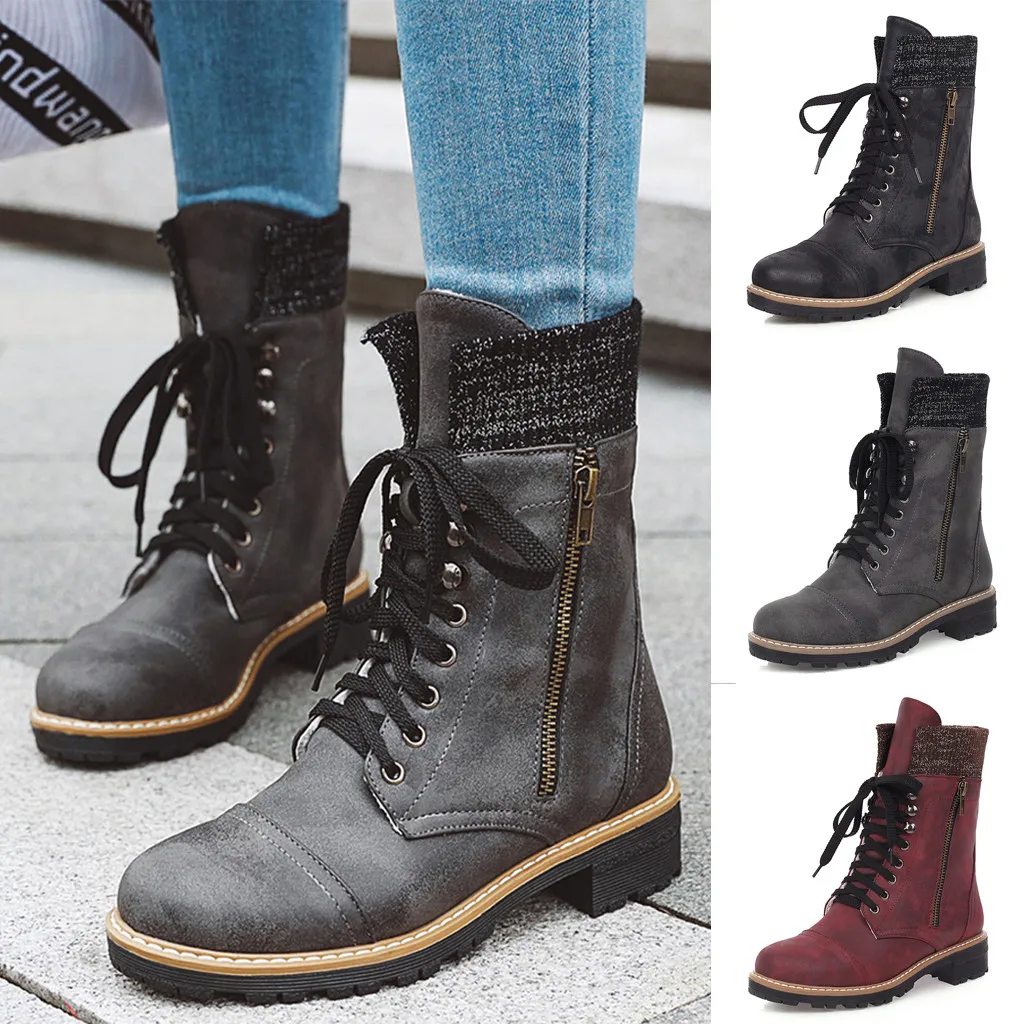 2020 новые женские ковбойские сапоги для верховой езды сезон весна Зима мотоботы