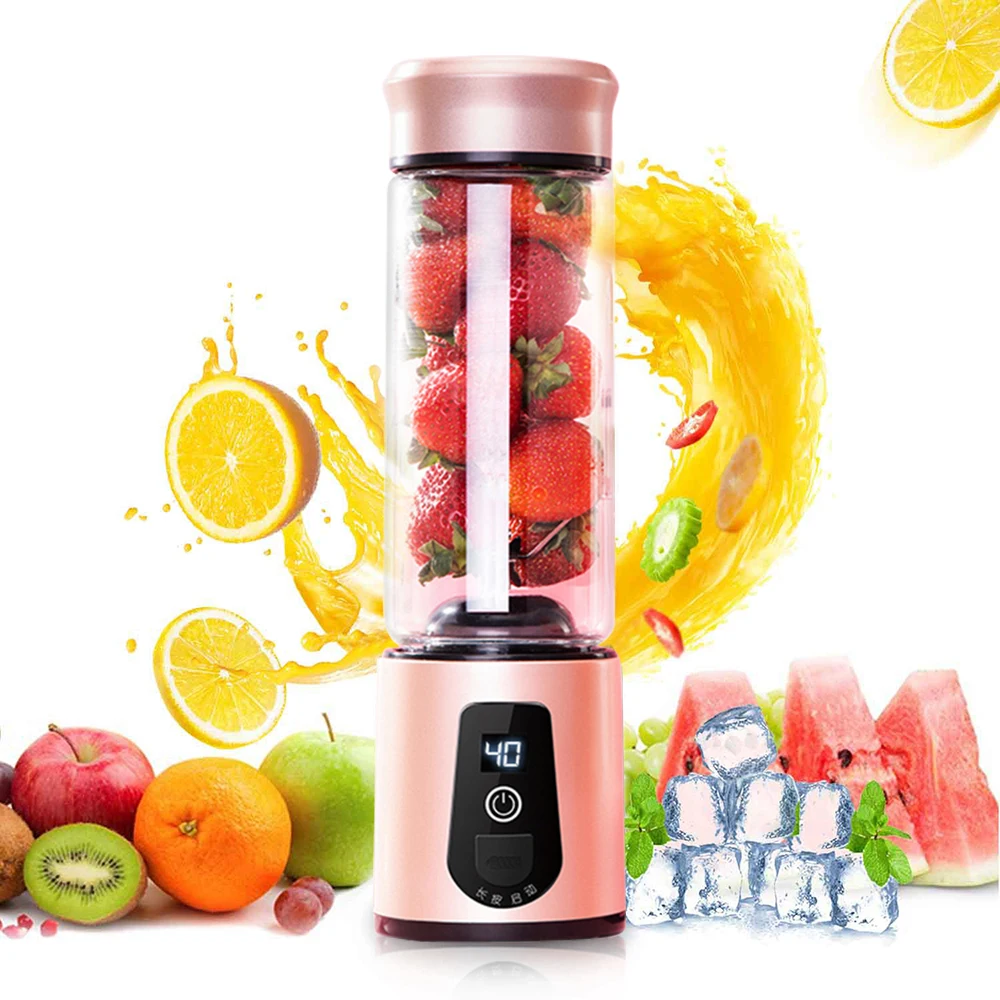 

Portable Electric Juicer Blender USB Mini Fruit Mixers Juicers LED Machine USB Blenders Fruit Extractor Food Maker Smoothie Cup