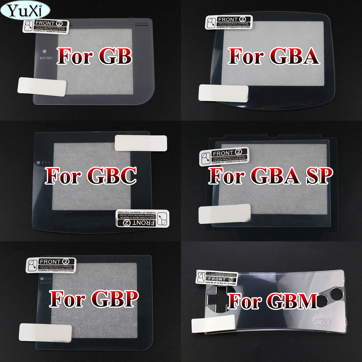 

Screen Lens Cover & Protective Film For Gameboy Game Boy For GB GBC GBP GBM GBA SP Display Screen protector Lens Plastic