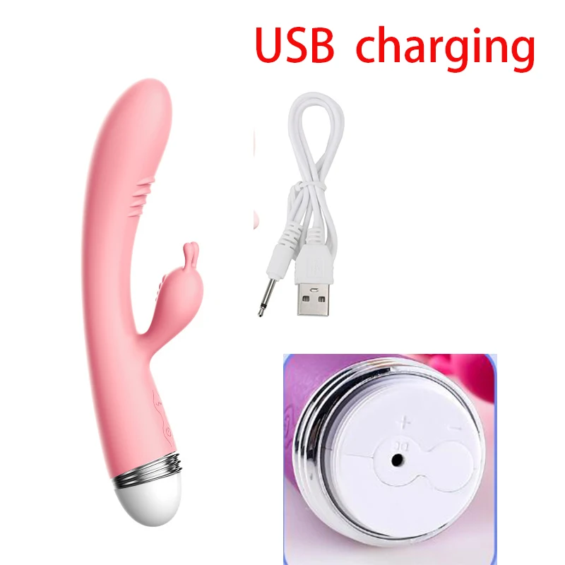 Мощный фаллоимитатор вибратор G Spot Rabbit Vibrator Стимуляция клитора вагинальный киска
