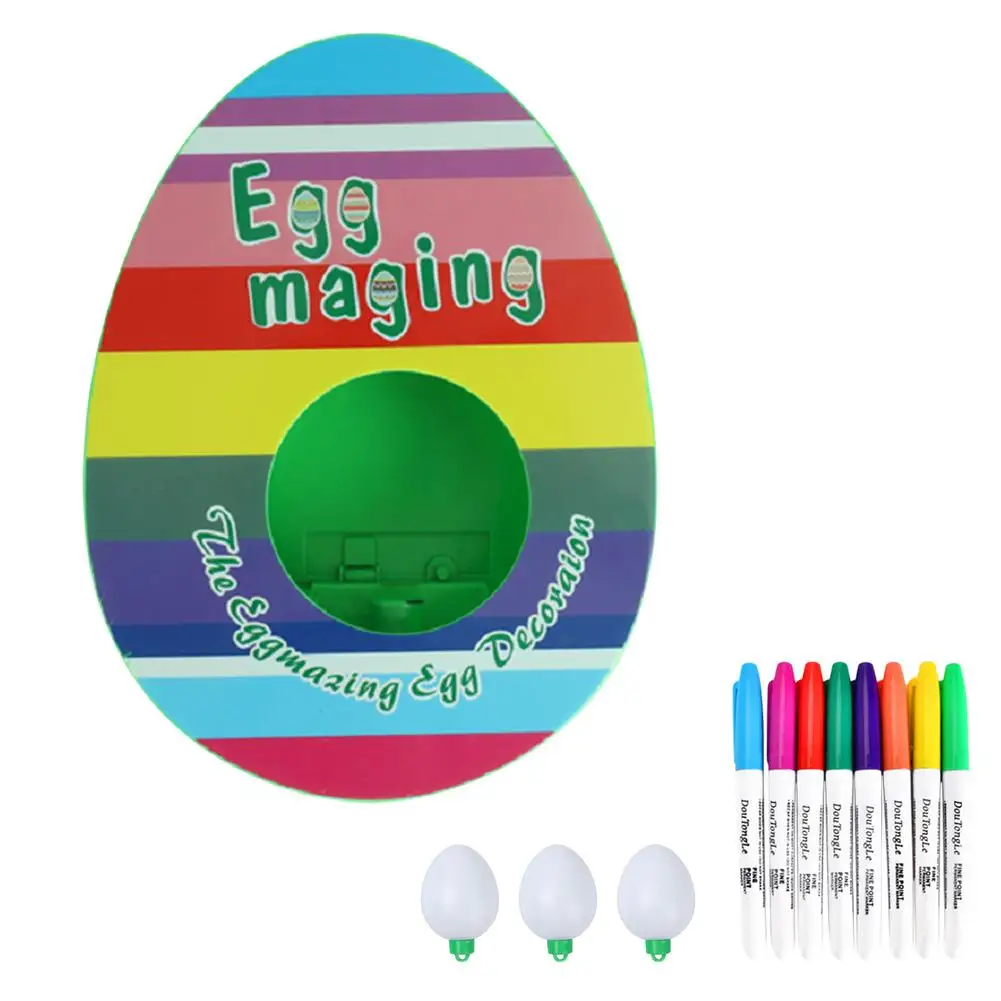 

Пасхальное яйцо, окрашивание, искусственная краска, цветная машина, украшение, с 8 маркерами для умирания, искусство, игрушка для детей, малы...