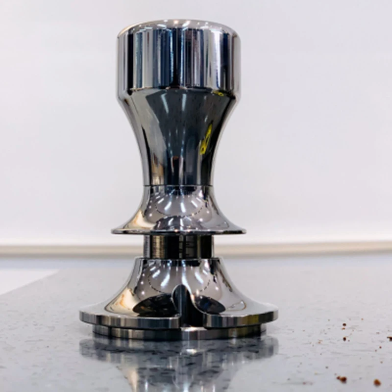 Accesorios de caf&eacute;, martillo de Tamper en polvo, polvo prensado con dise&ntilde;o de desviaci&oacute;n Anti presi&oacute;n, dise&ntilde;o de profundidad ajustable de 58mm-2