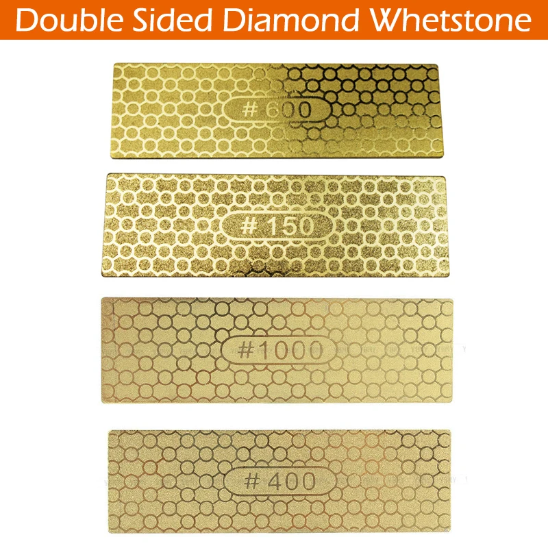 

Diamond Pocket Sharpener Double-Sided Whetstone Sharpening 150/600,400/1000 Grit