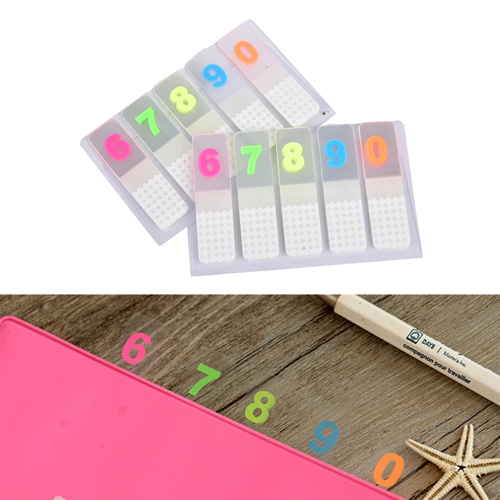 

DIY 0-9 Number Cute Kawaii Colored Memo Pad Lovely Sticky School Office Supplies Korean Stationery ZMONH Paper Note
