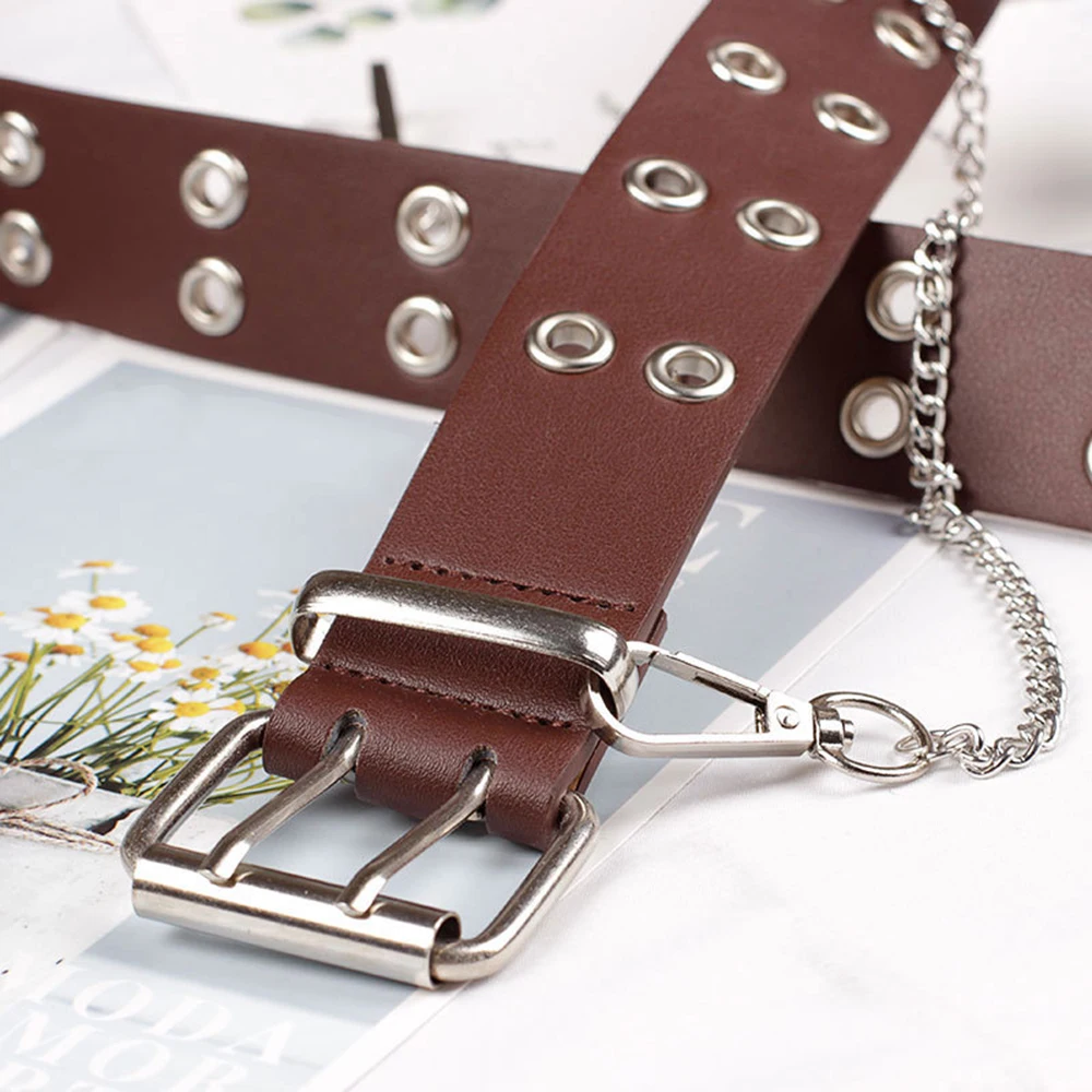 Эластичный ремень для широкой талии унисекс металлический с пряжкой модный