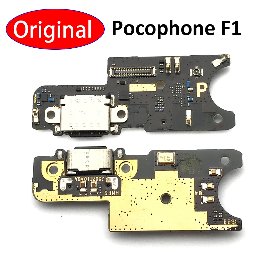 Puerto de carga USB para Xiaomi Pocophone F1 / Poco F1, Cable flexible, placa de conector, piezas de reparaci&oacute;n, nuevo y Original-0