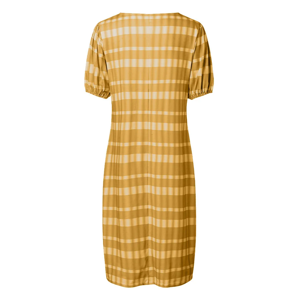 Летнее платье для беременных с V-образным вырезом и коротким рукавом | Мать