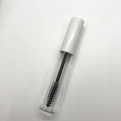 Bright White Cap 50pcs 100pcs 10ml Empty Mascara Tubes White/Silver/Gold/Black Cap Eyelash Tube Mascara Bottle Cream Cosmetic Packaging Container - Цвет: Bright White Cap
