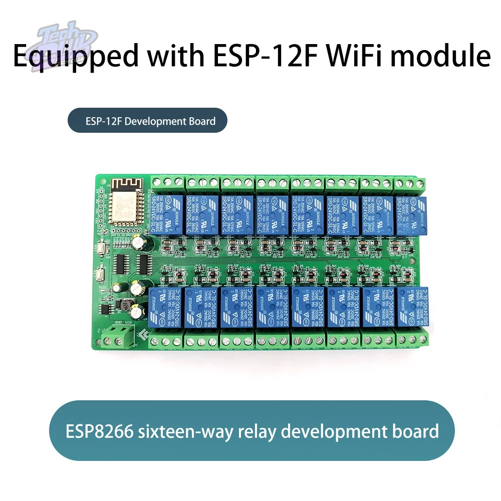 Реле Wi-Fi, 16 каналов, 5 В/12 В/24 В, 12 В постоянного тока, ESP8266, электроинструменты для домашнего использования