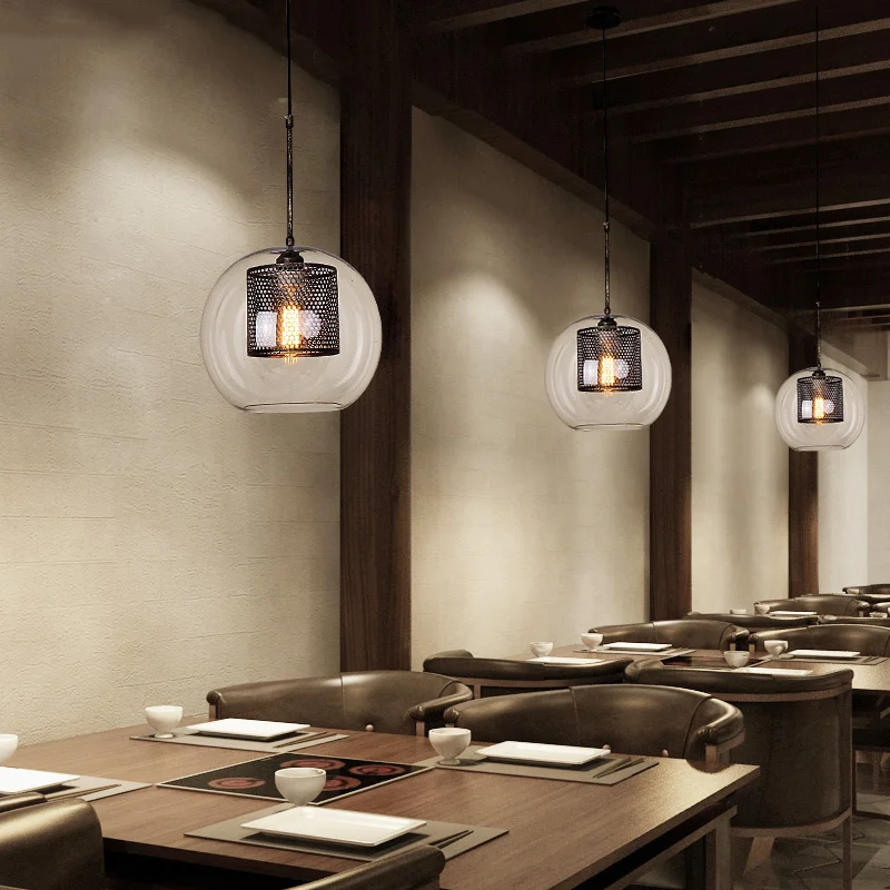 American Loft Industrial Wind Kitchen Dining &amp Bar Pendant Light E27 Retro Lamp Living Room Study Bedroom Lighting Fixture Avize |