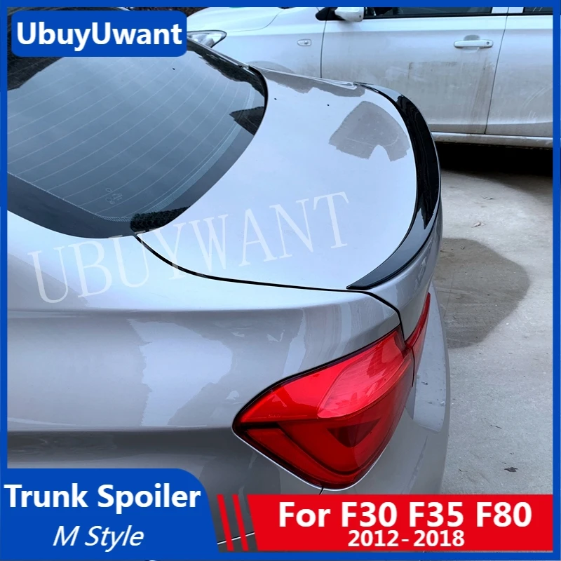 

Стильный автомобильный спойлер M для BMW F30 F35 F80 M3 3 серии 2012 2013 2014 2015 2016 2017 2018 ABS задний спойлер для багажника
