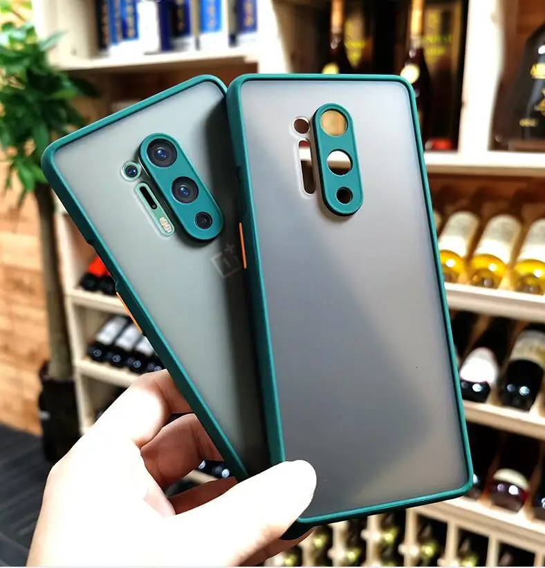 Мятный Гибридный простой Матовый Бампер для OnePlus 8 Pro 6T 7 7T 8T 9 Nord CE чехол телефона